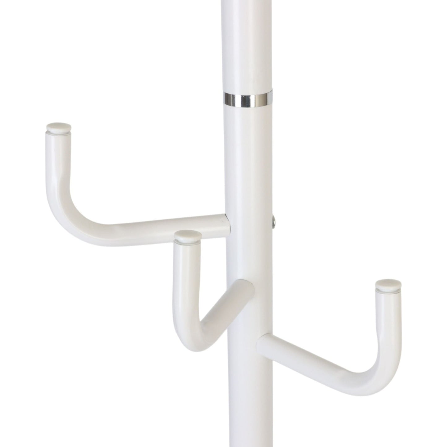 Coat Rack with 8 Hooks, Iron Frame, Marble Base
