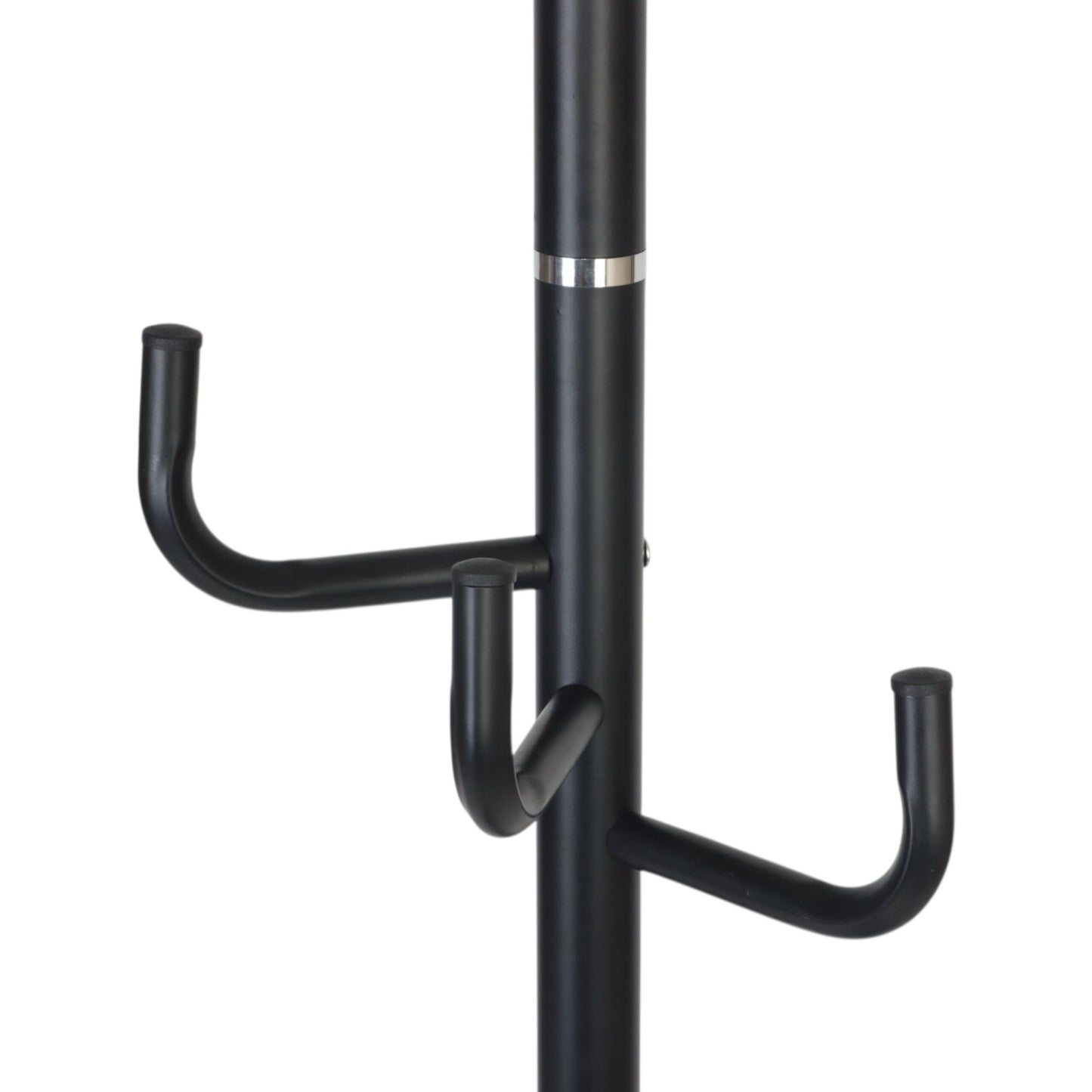 Coat Rack with 8 Hooks, Iron Frame, Marble Base