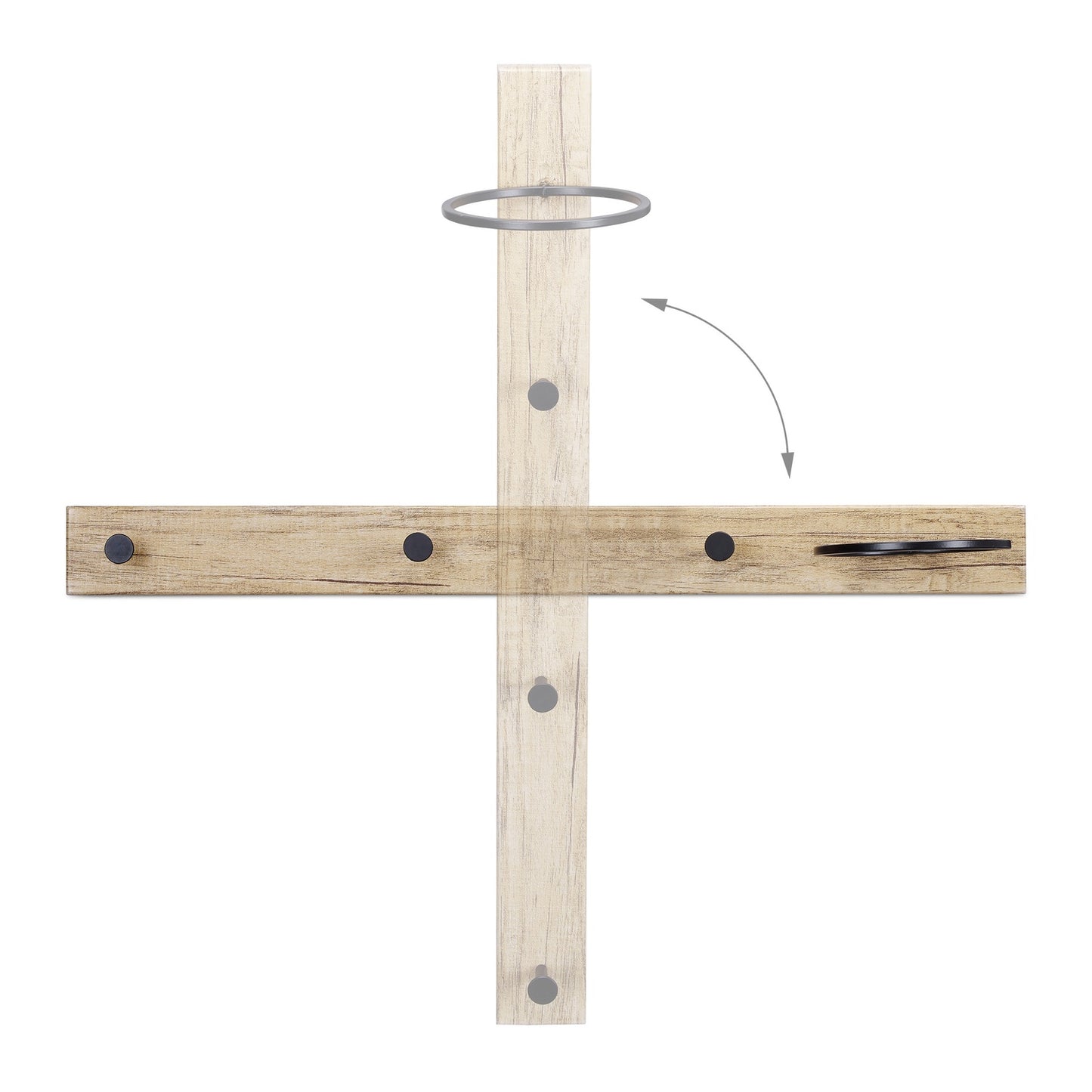 Coat Rack with Scarf Ring