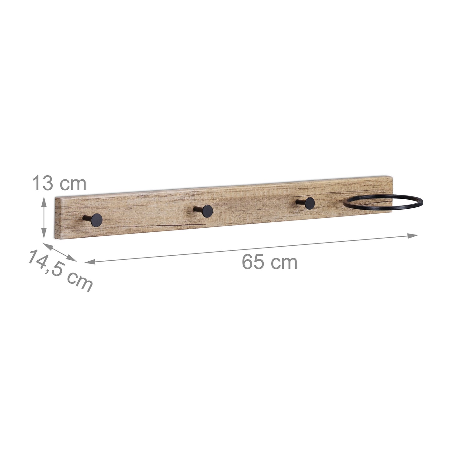 Coat Rack with Scarf Ring