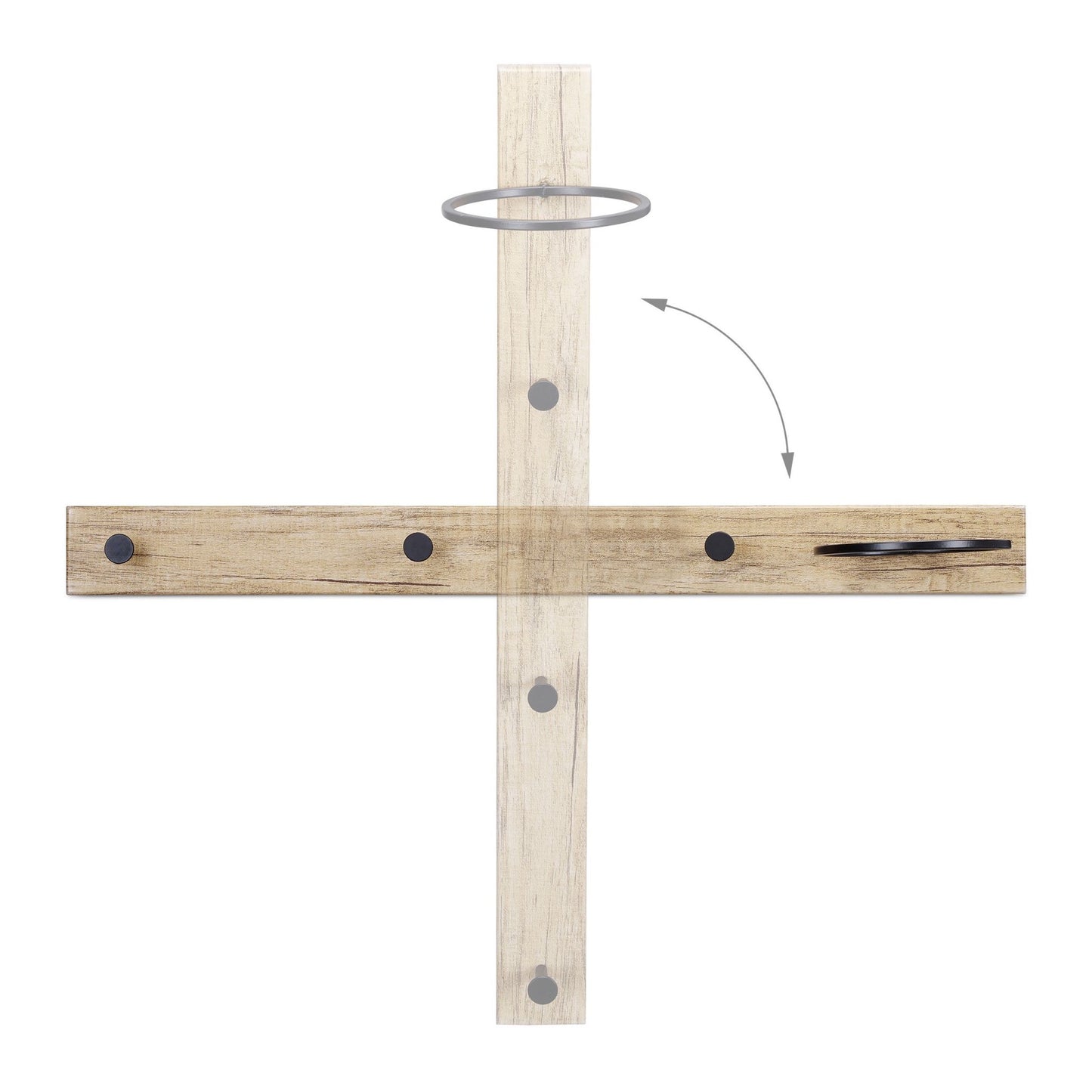 Coat Rack with Scarf Ring
