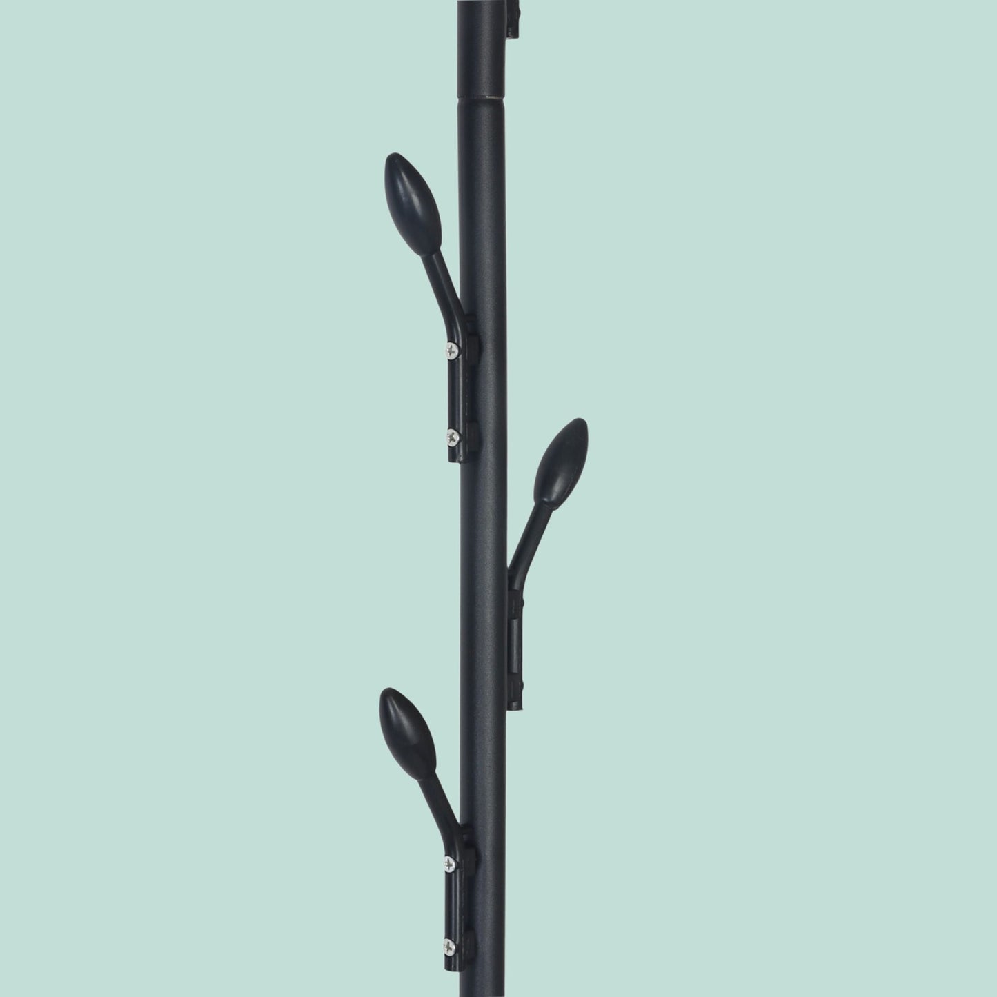 Coat Rack with Shelf and Hooks – Iron, Free-Standing