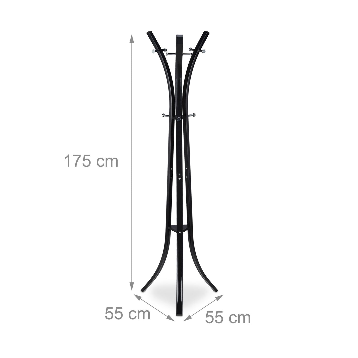 Coat rack in metal
