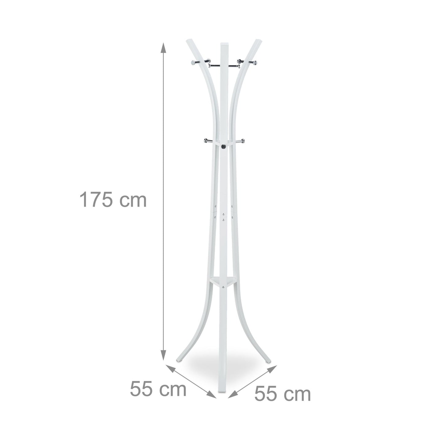 Coat rack in metal