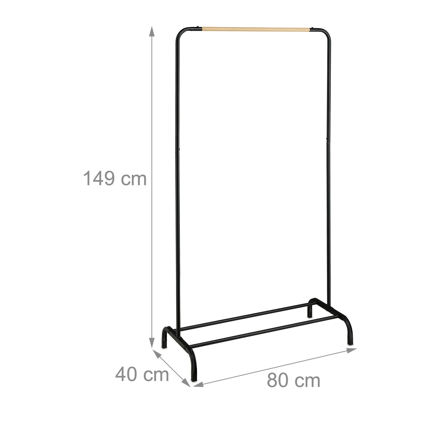 Coat rack metal black
