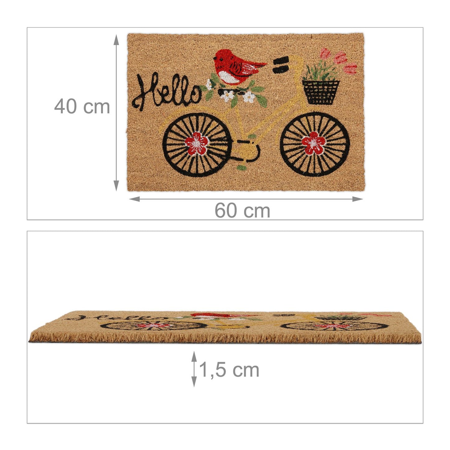 Coconut Doormat Bicycle