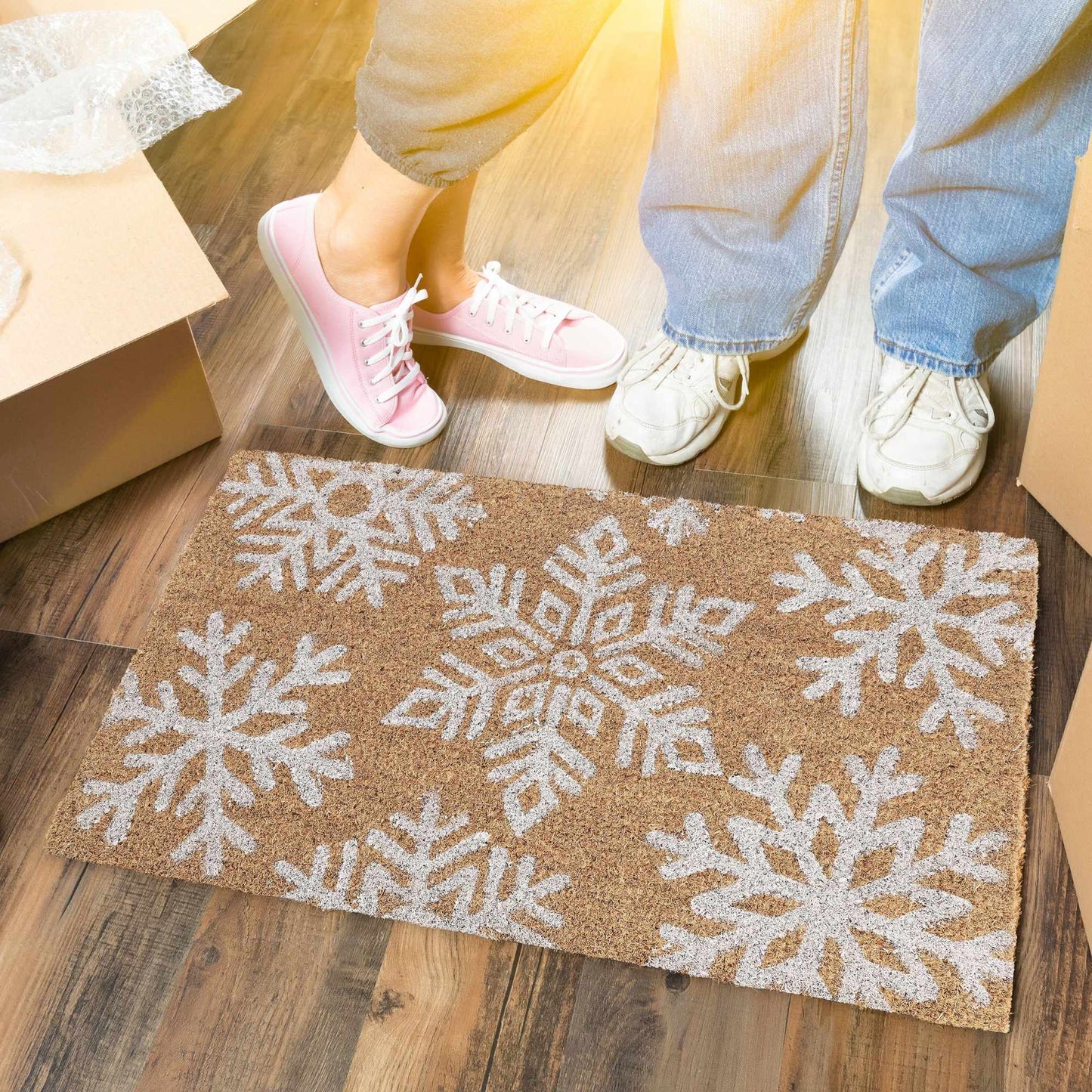 Coconut Doormat Snowflakes