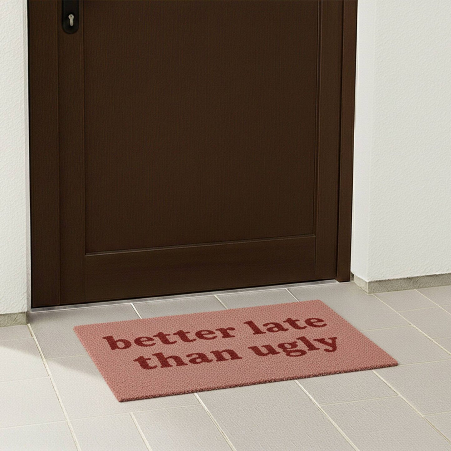 Coconut Doormat with Funny Saying, 60 x 40 cm, Non-Slip