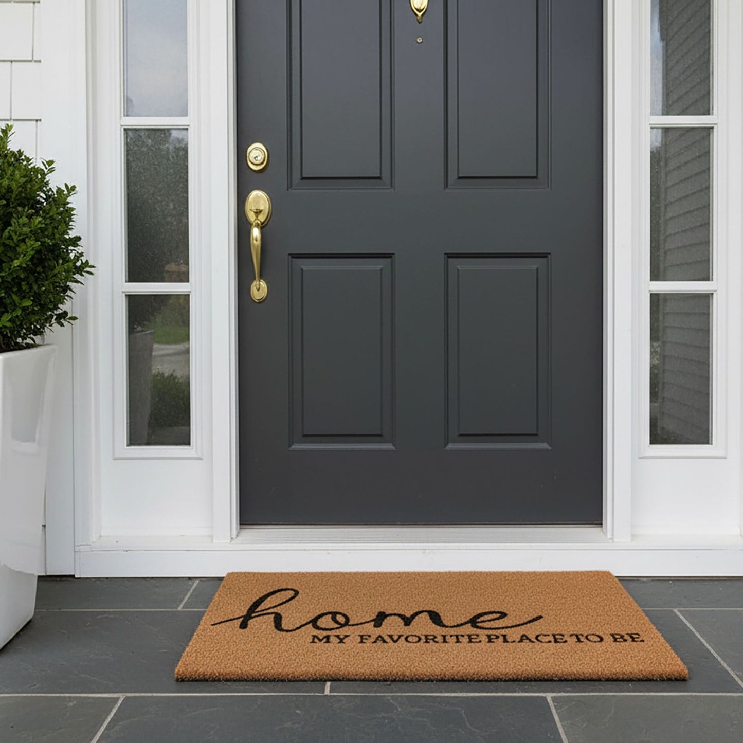 Coconut Fiber Non-Slip Door Mat – Indoor/Outdoor Use