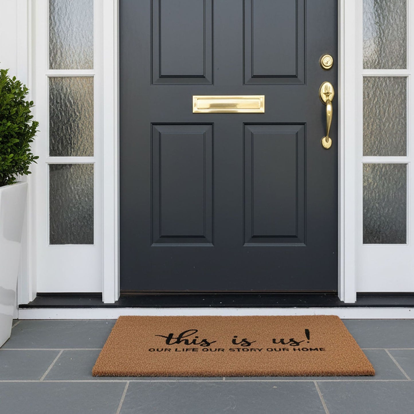 Coconut Fibre Door Mat, Non-Slip, Indoor/Outdoor Use