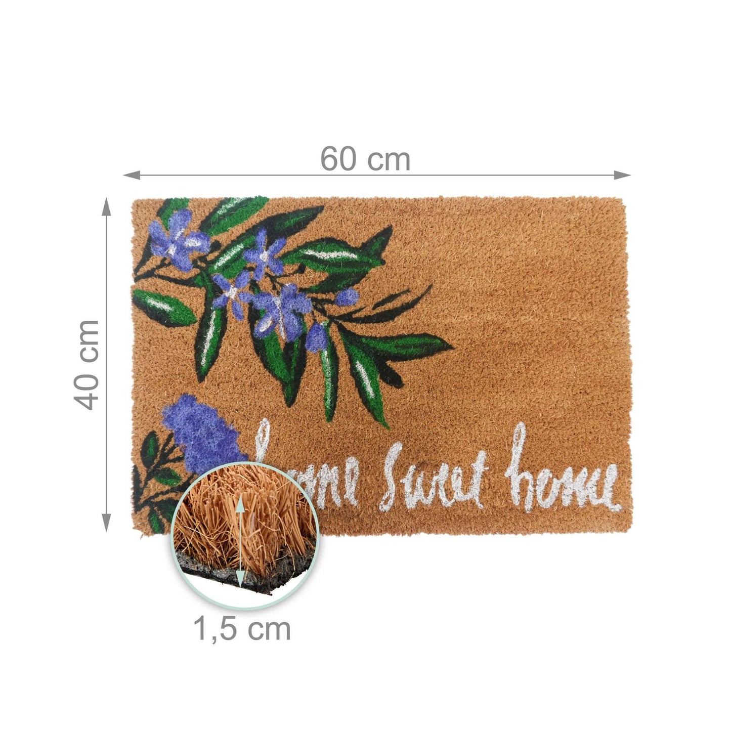 Coconut Fibre Non-Slip Door Mat – Indoor/Outdoor Use
