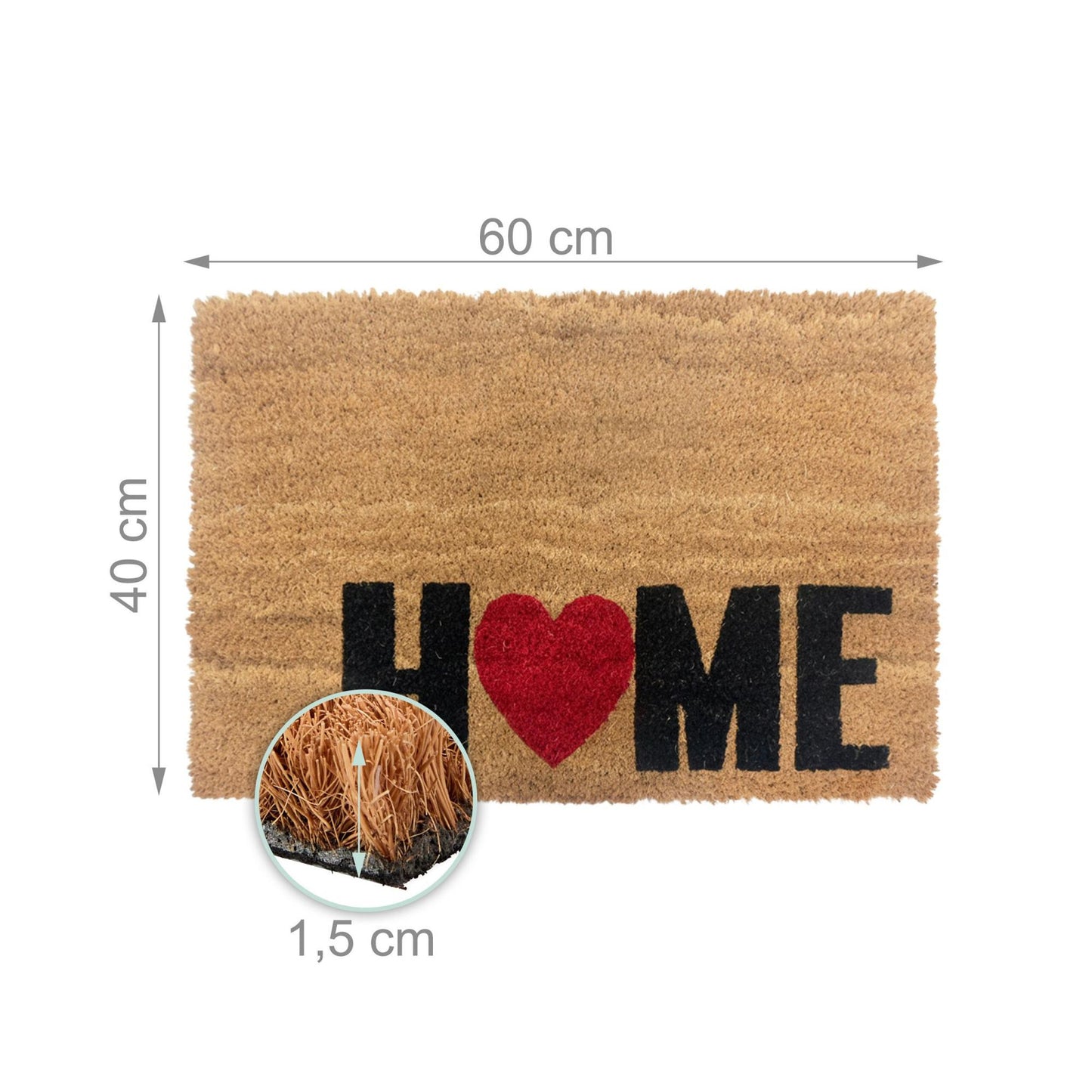 Coconut Fibre Non-Slip Door Mat – Indoor/Outdoor Use