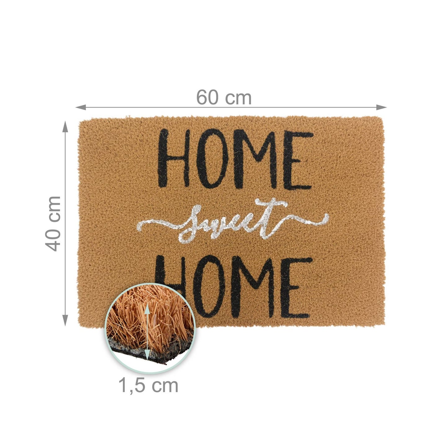 Coconut Fibre Non-Slip Door Mat – Indoor/Outdoor Use