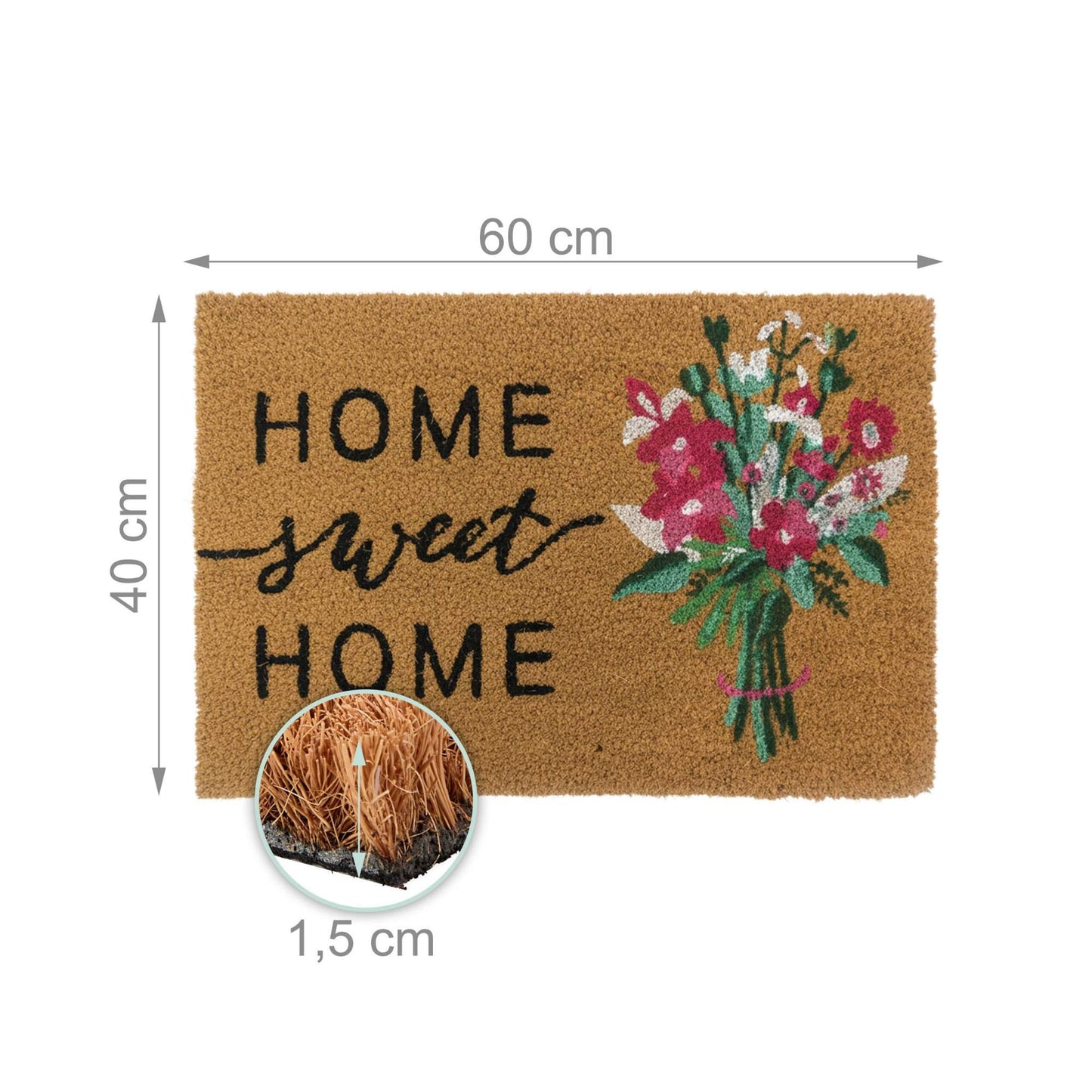 Coconut Fibre Non-Slip Door Mat – Indoor/Outdoor Use