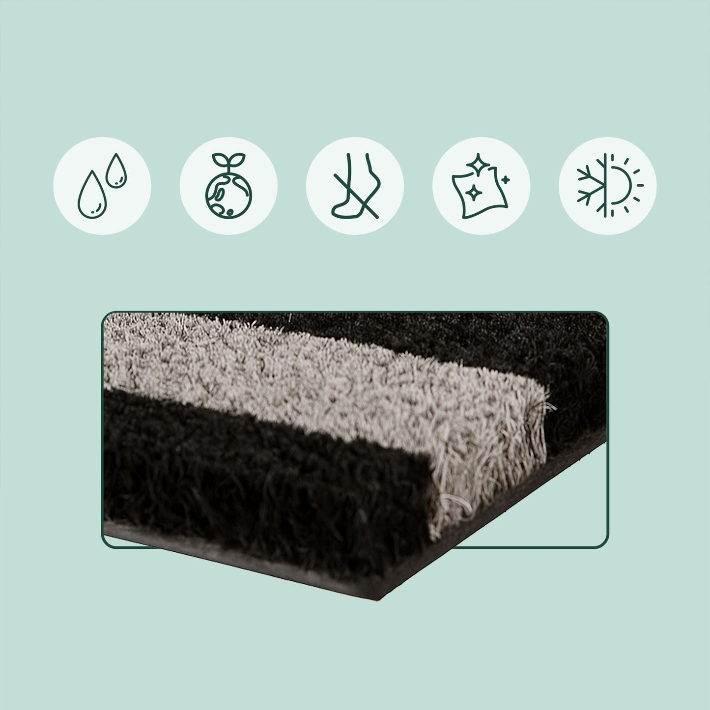 Coconut Fibre Non-Slip Door Mat – Indoor/Outdoor Use