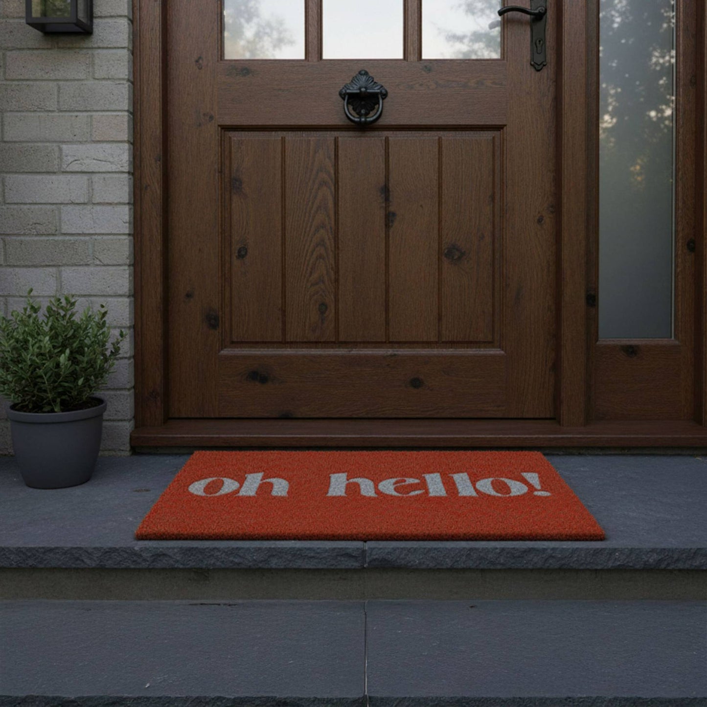 Coconut Fibre Welcome Mat, Non-Slip, Indoor/Outdoor