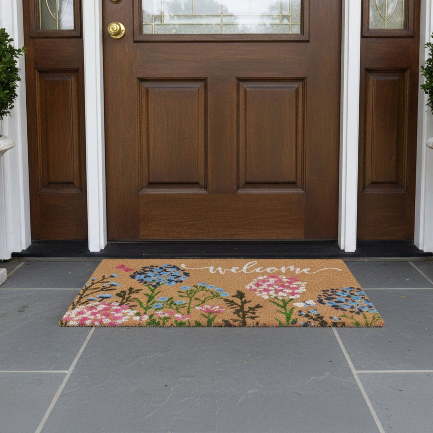Coconut Fibre Welcome Mat – Non-Slip, Indoor/Outdoor Use