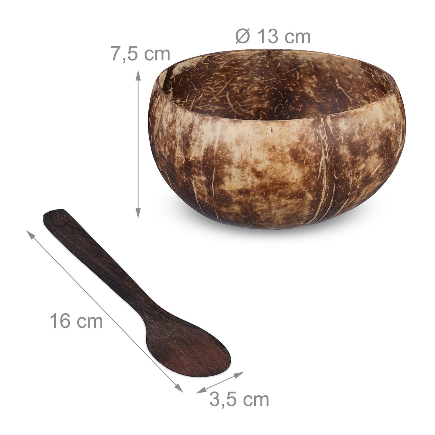 Coconut bowl set of 2
