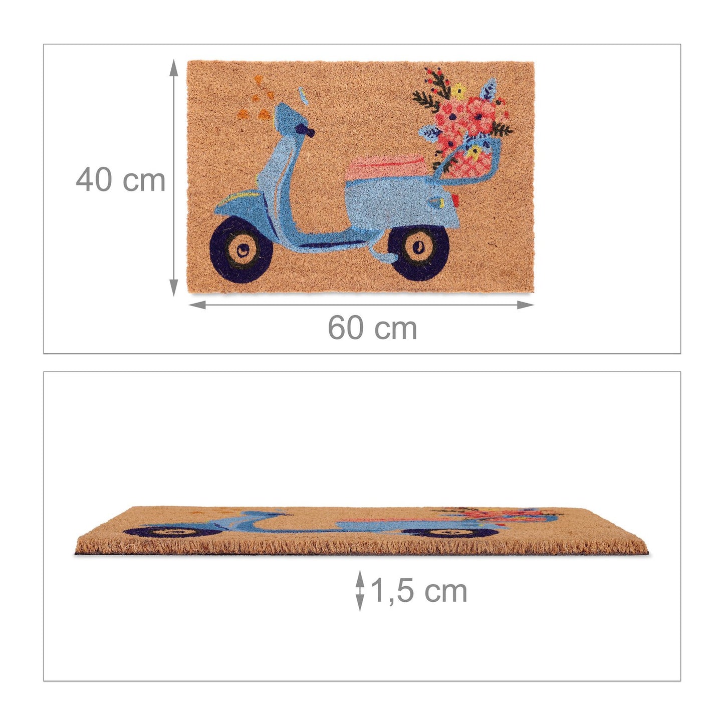 Coconut door mat Scooter