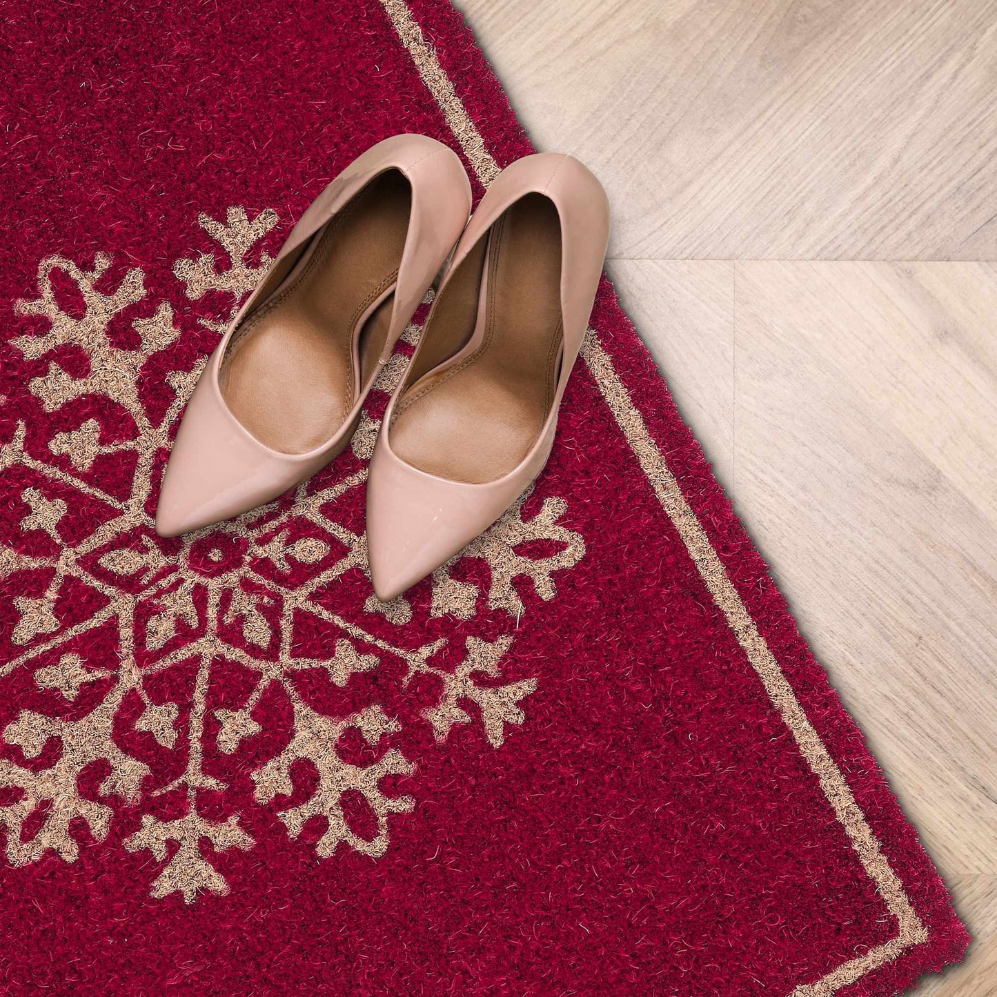 Coconut doormat "Snowflake