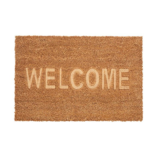 Coconut door mat Welcome