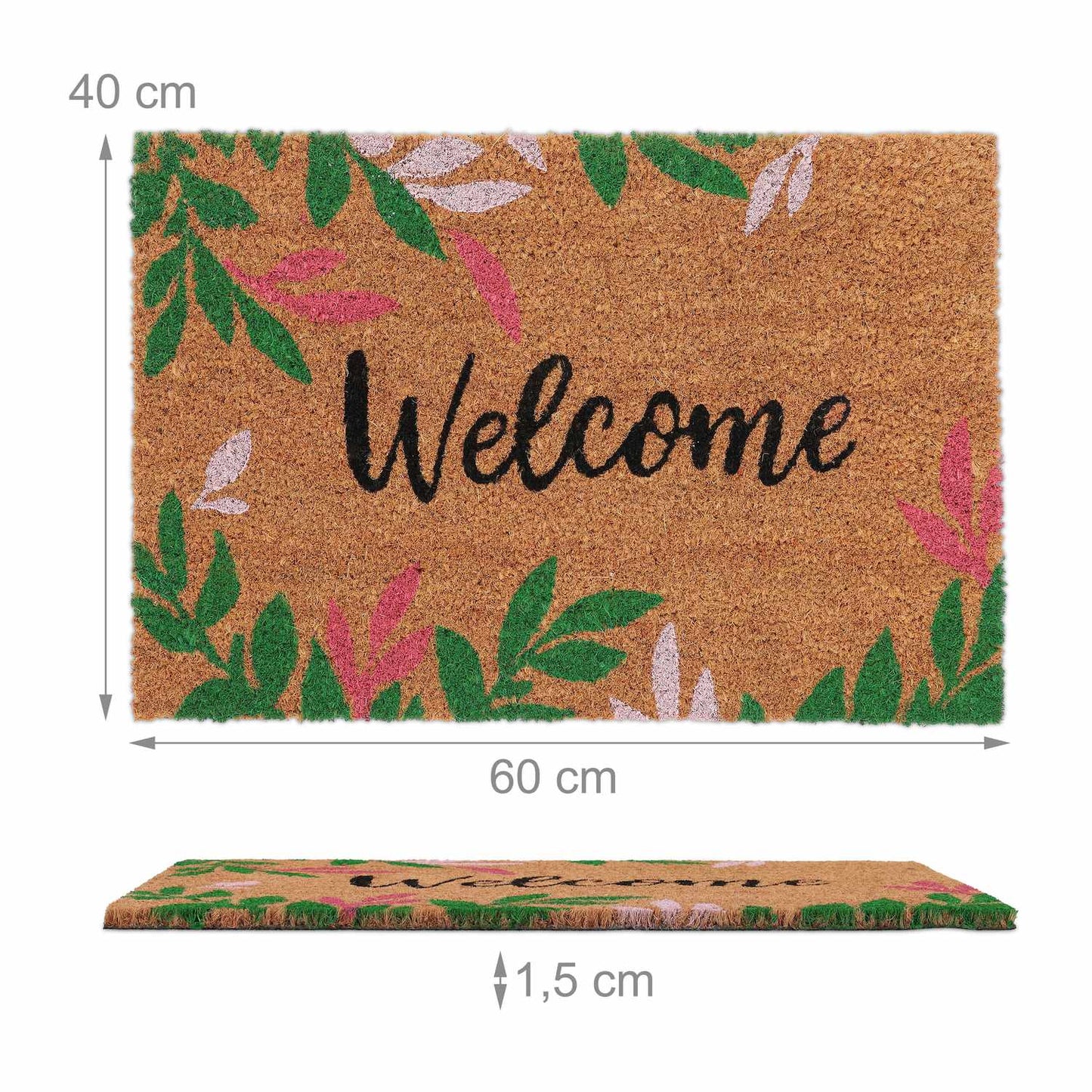 Coconut door mat Welcome