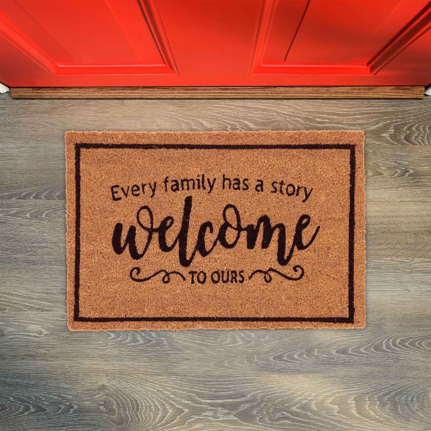 Coconut door mat Welcome