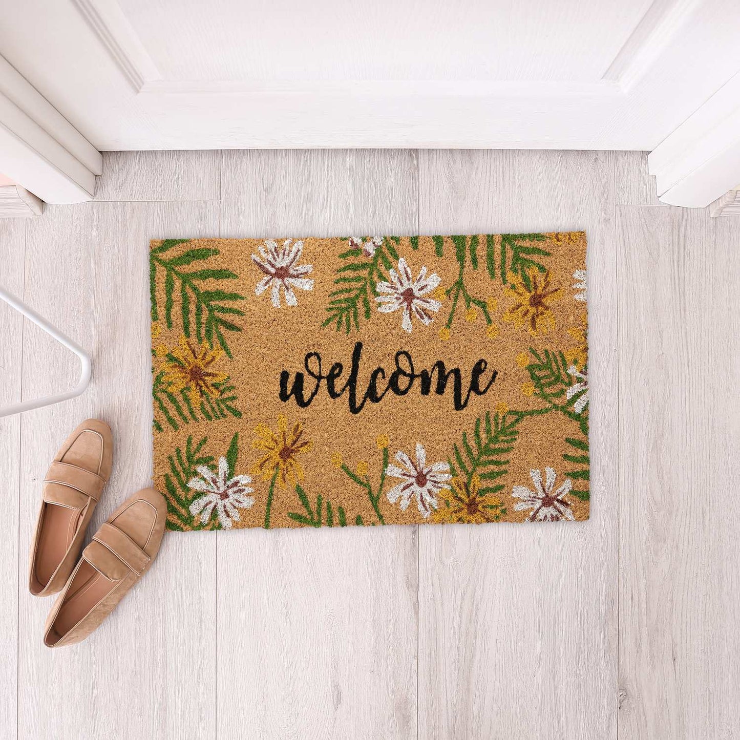 Coconut door mat "Welcome".