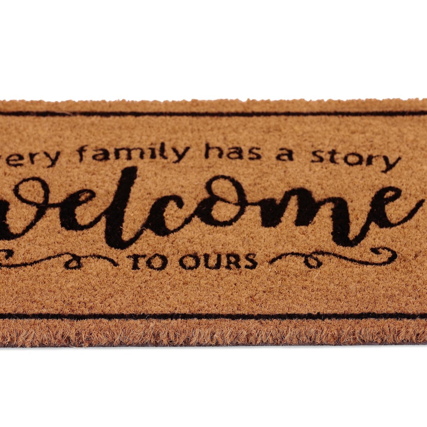 Coconut door mat Welcome