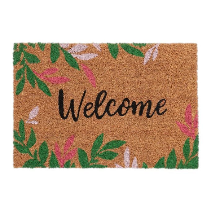 Coconut door mat Welcome