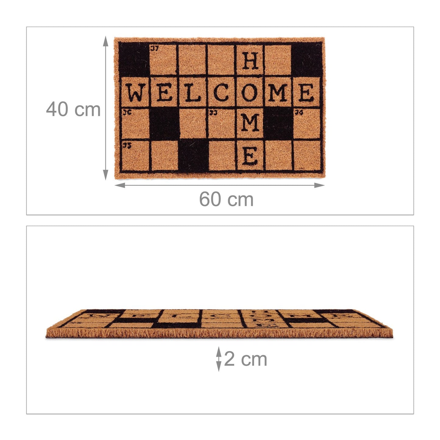 Coconut doormat crossword puzzle