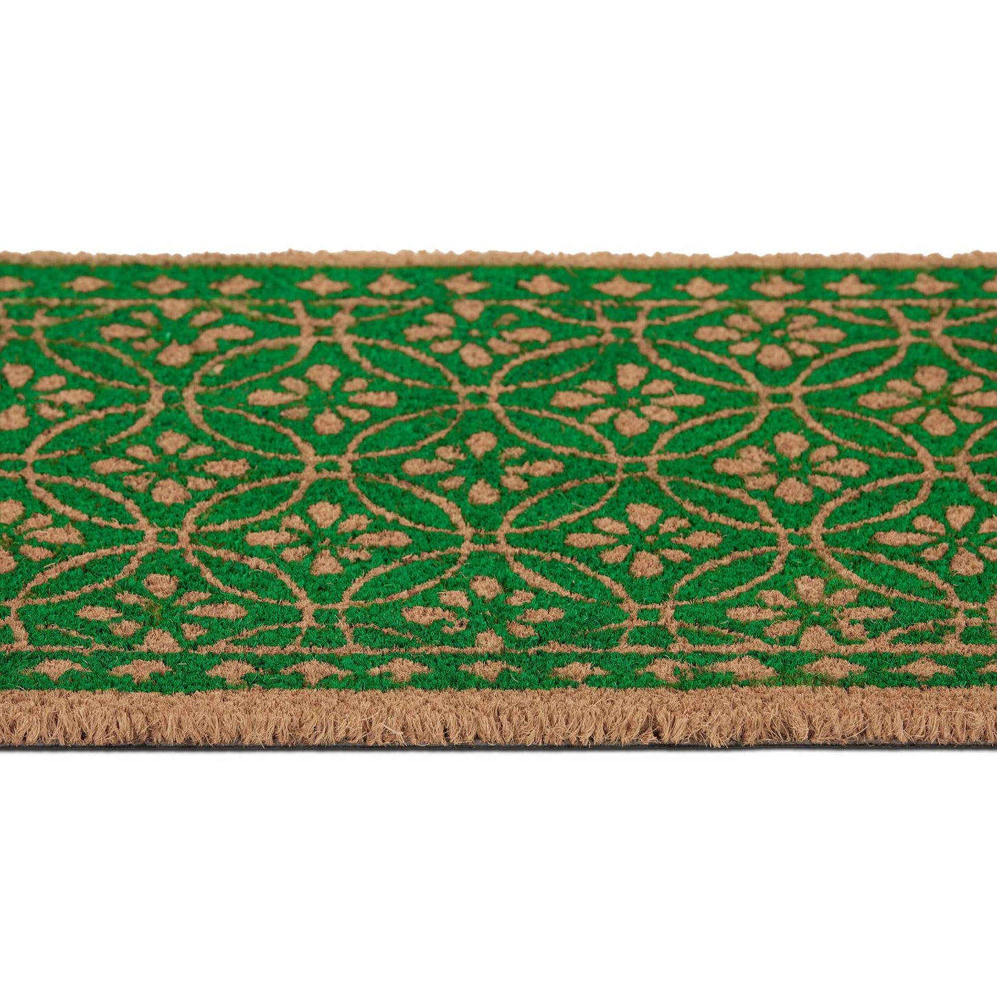 Coconut doormat floral pattern
