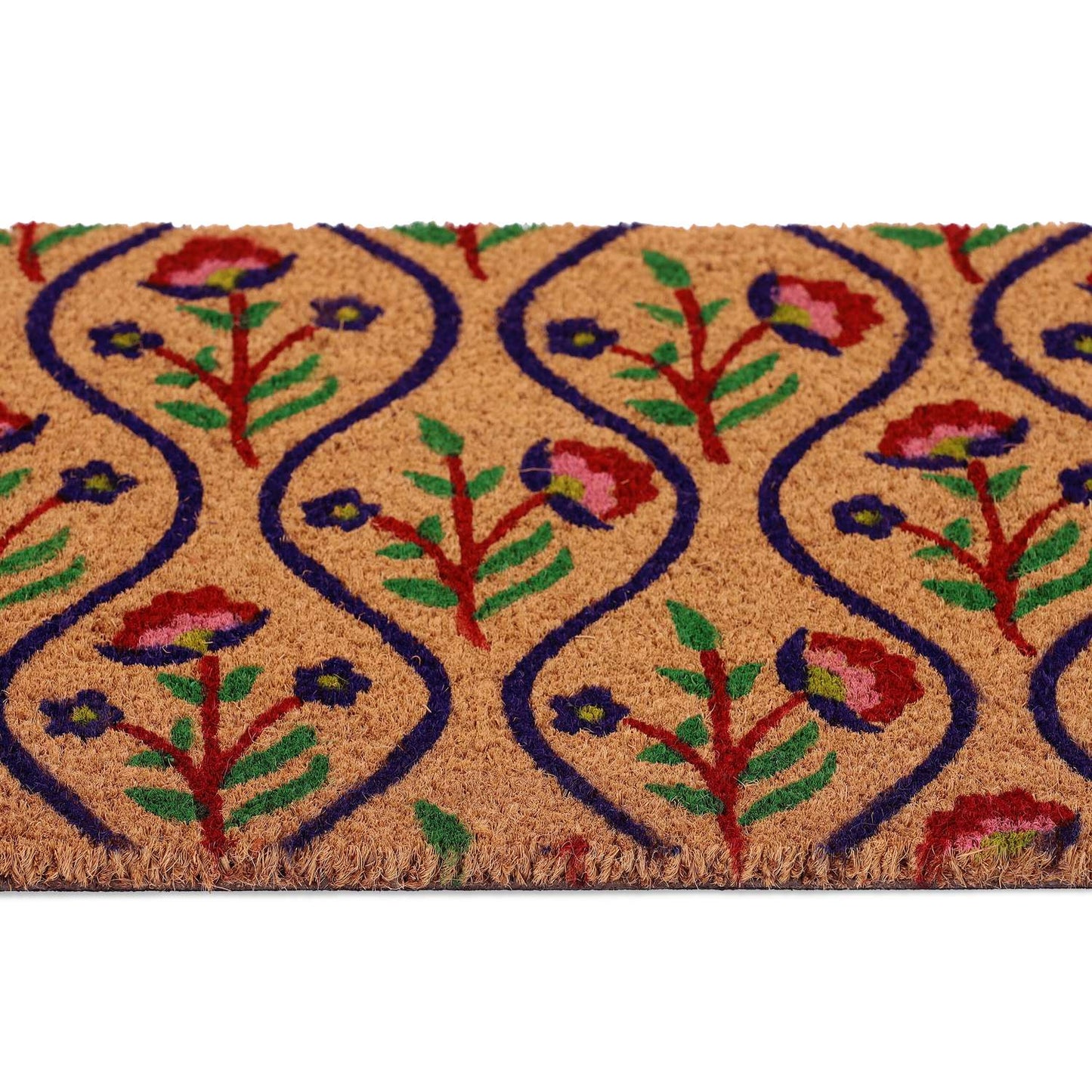 Coconut doormat flowers