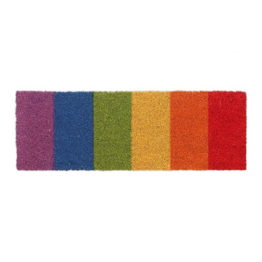 Coconut door mat rainbow
