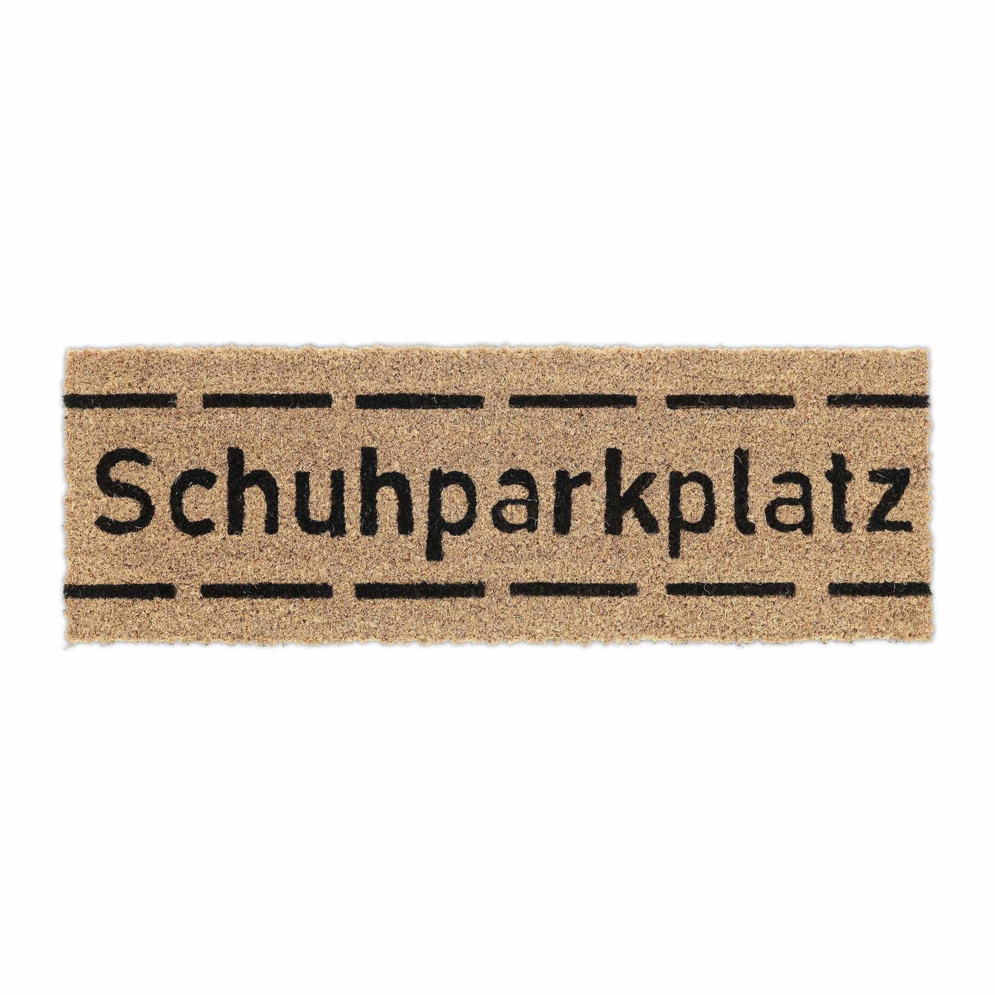 Coconut door mat shoe parking lot narrow