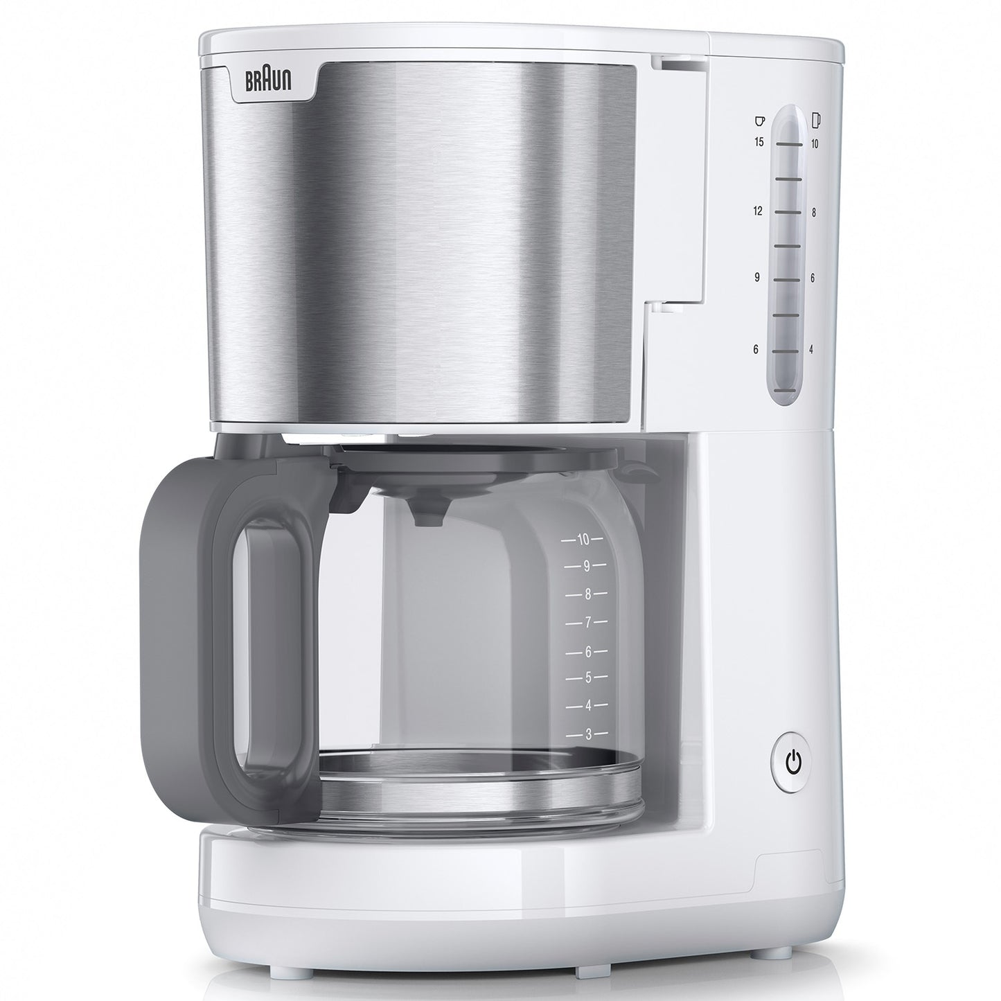 Coffee Maker, 1.5L Capacity, White