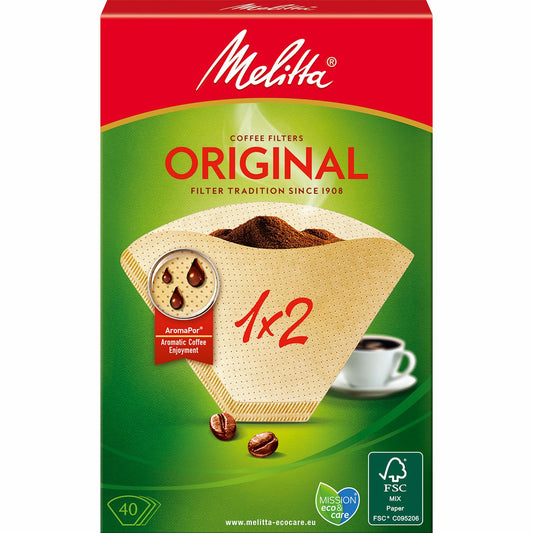 Coffee filter 1X2 40pack (Note 18 dfp)