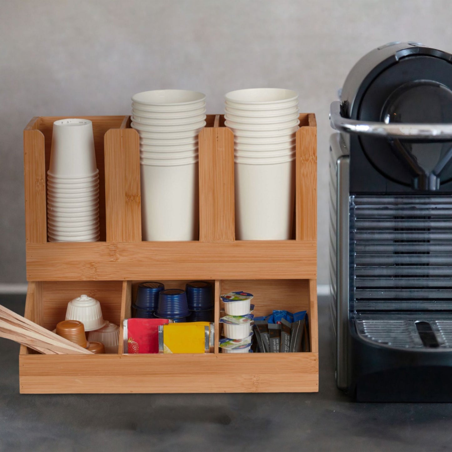 Coffee organization 6 compartments