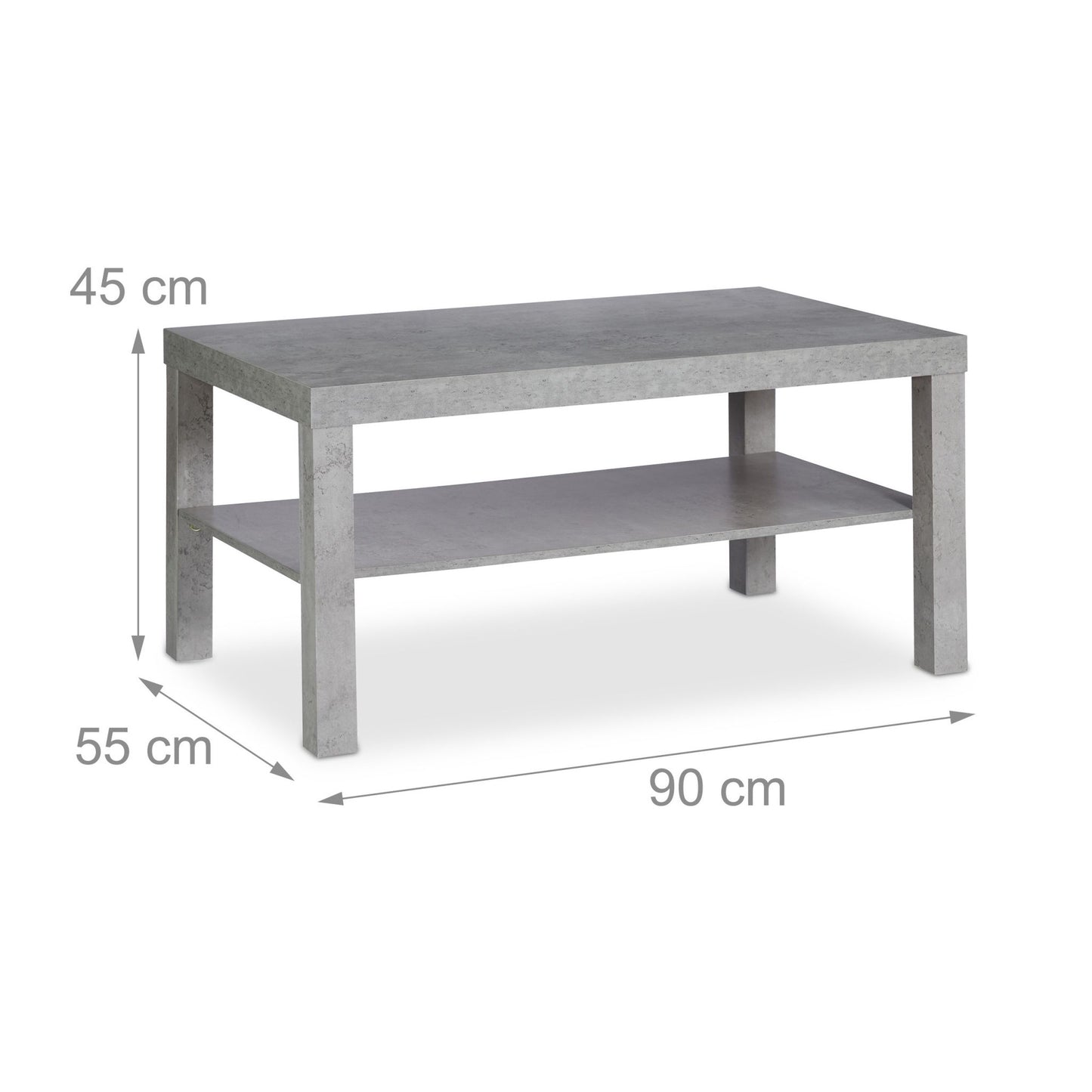 Coffee table in concrete look