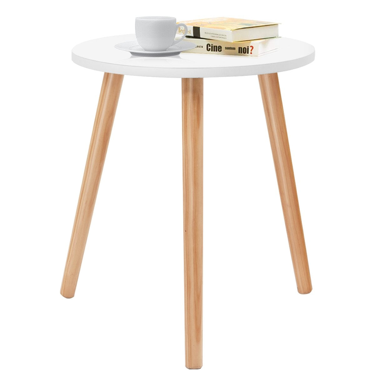 Coffee table, side table, dining table, kitchen table, bedside table, wood, white