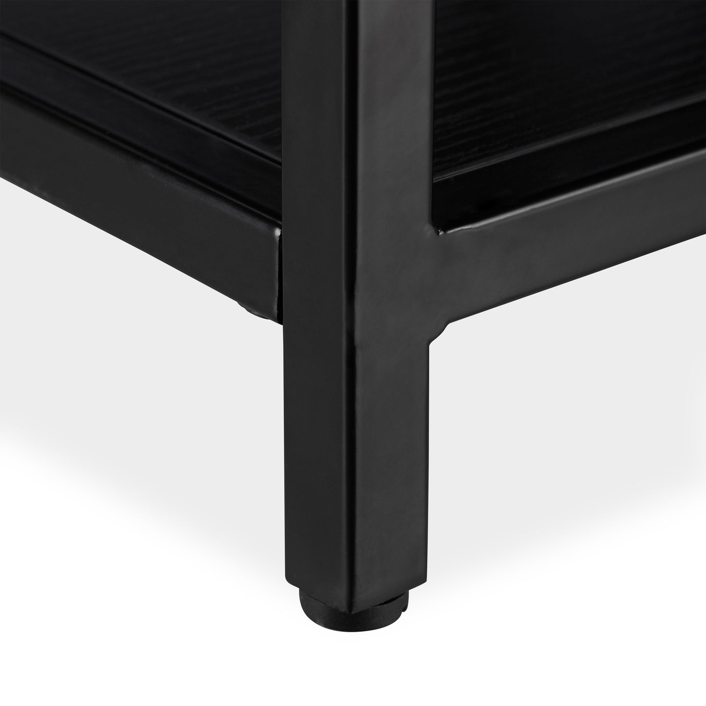 Coffee table with glass top