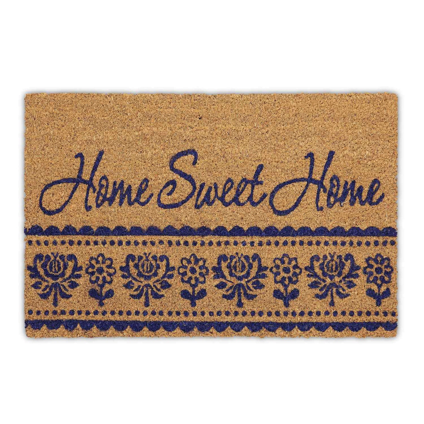 Coir Doormat with Slip-Resistant PVC Backing