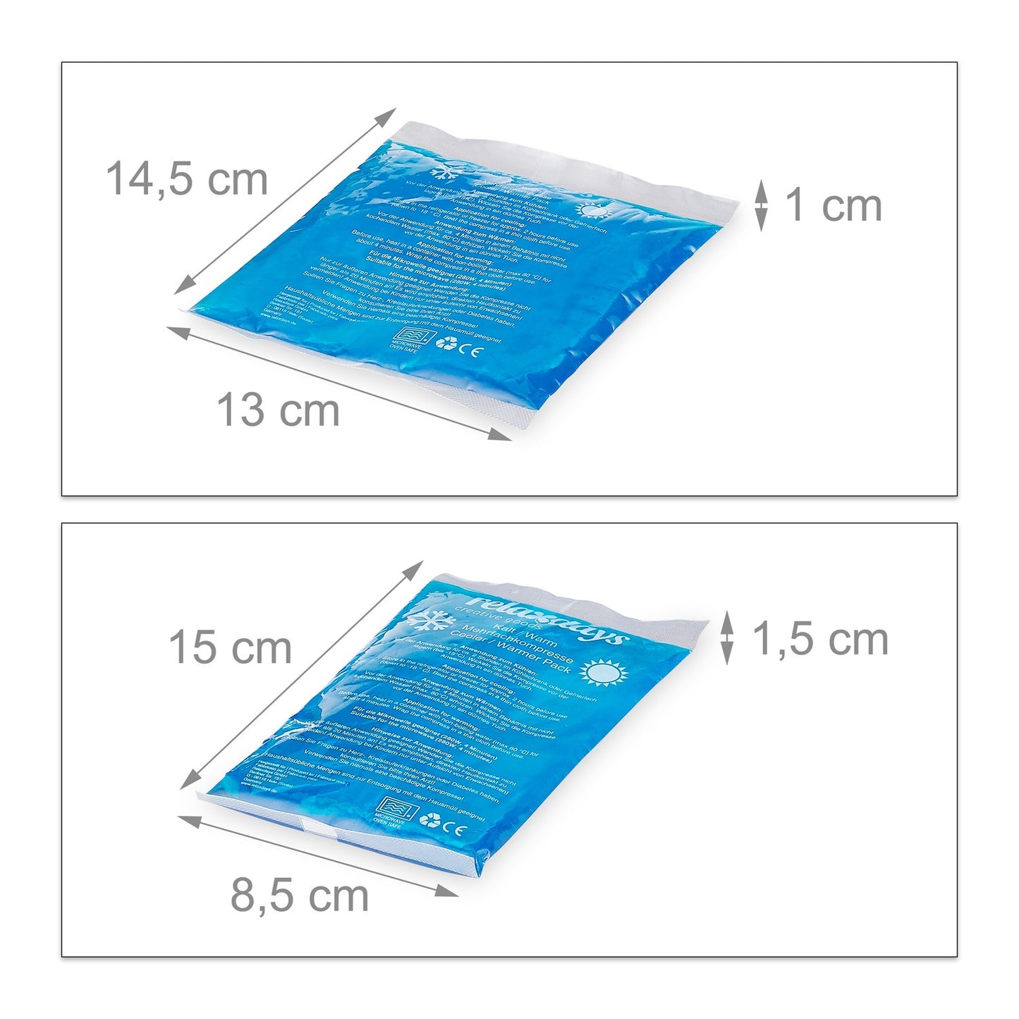 Cold Gel Packs Set Of 8