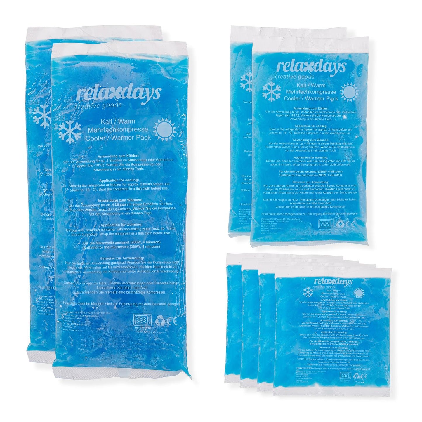 Cold Gel Packs Set Of 8