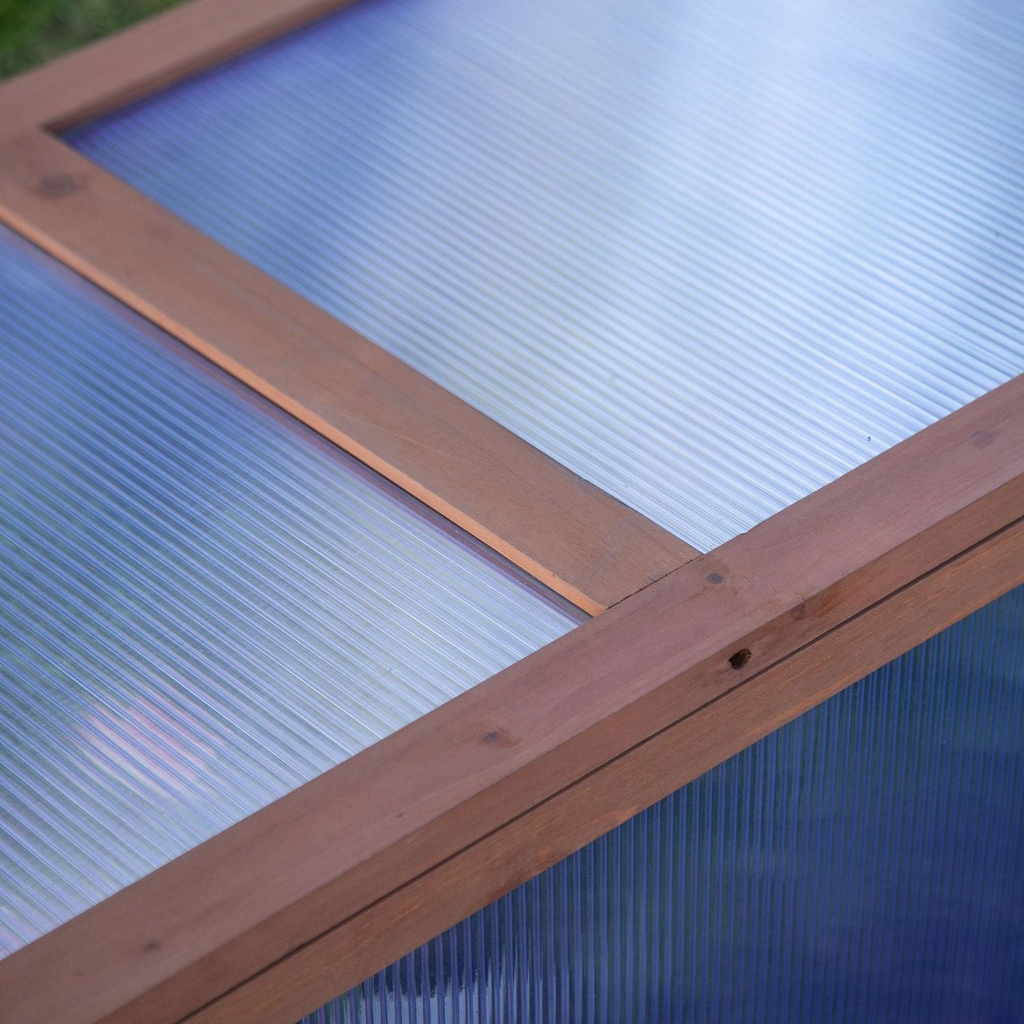 Mini Wooden Cold Frame - UV protected garden greenhouse