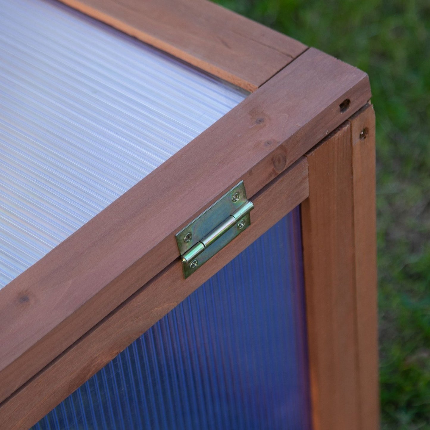 Mini Wooden Cold Frame - UV protected garden greenhouse