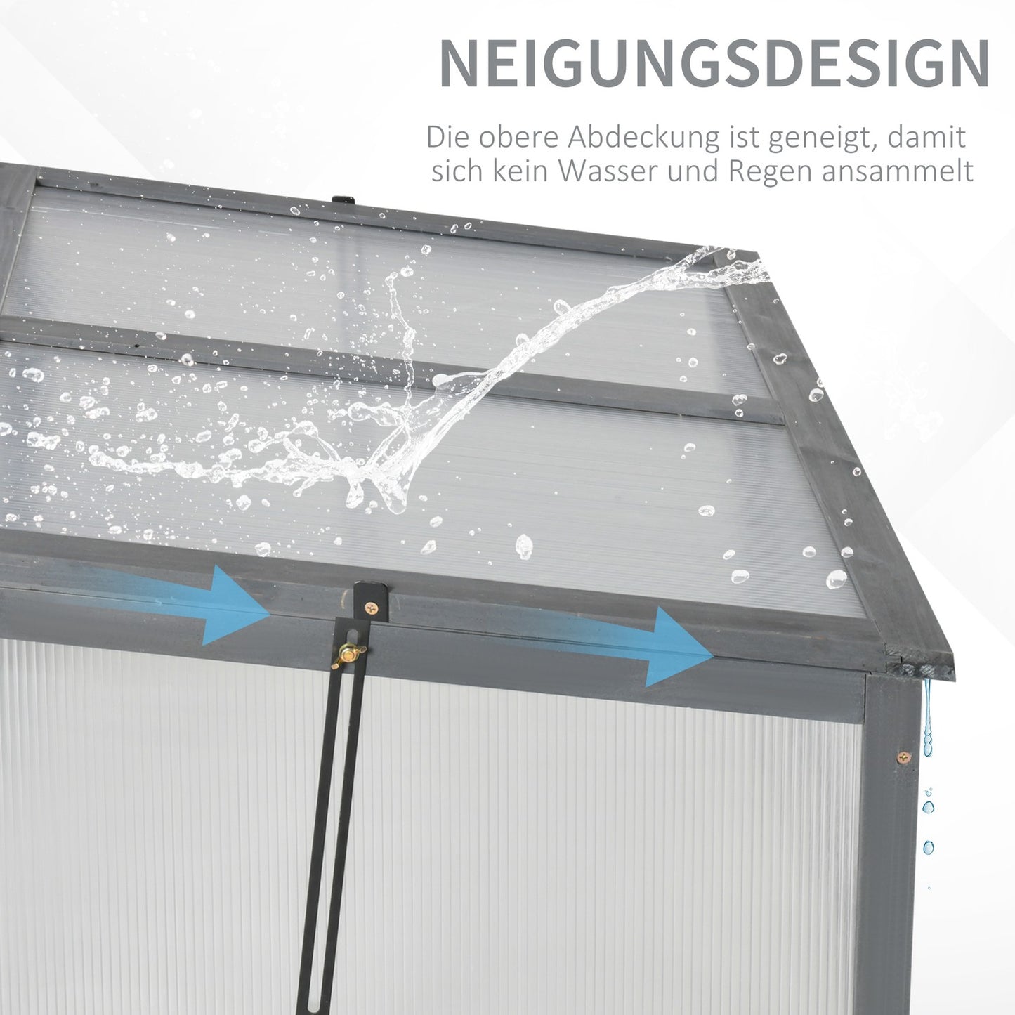Mini greenhouse with UV protection, Winterproof, 100x65x40 cm