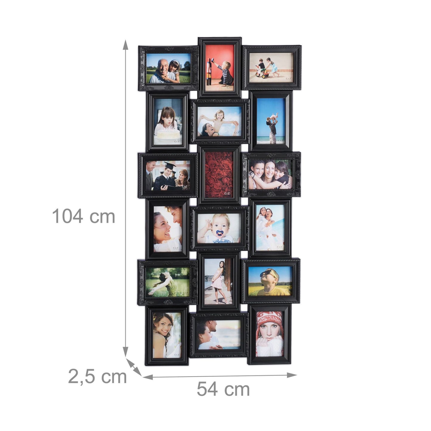 Collage frame for 18 photos