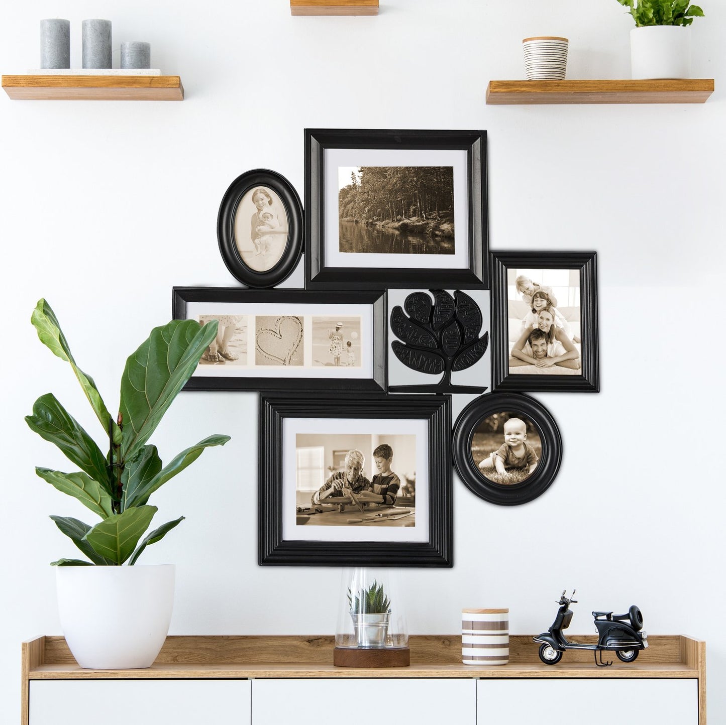 Collage photo frame for 10 photos