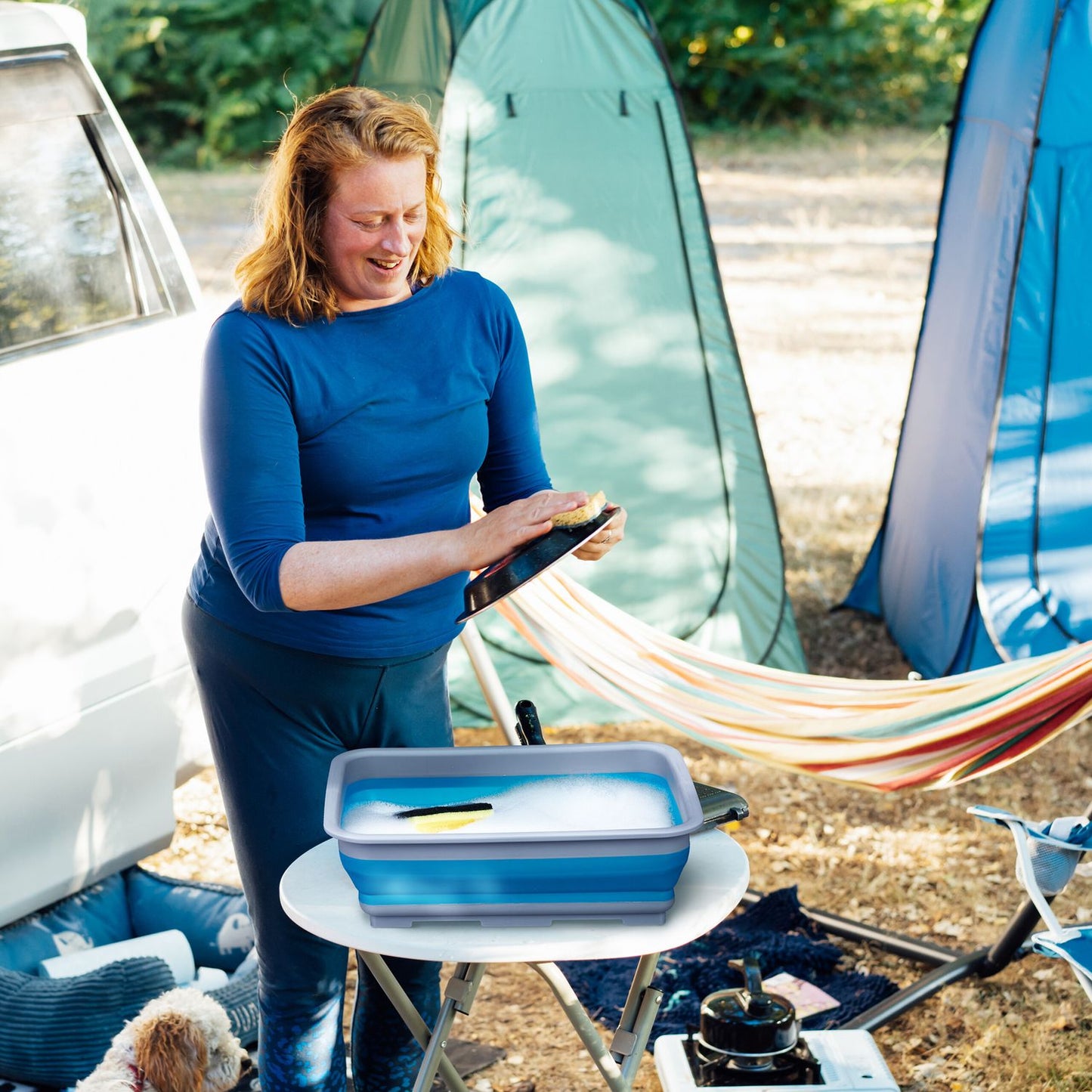 Collapsible basket for camping 7 L